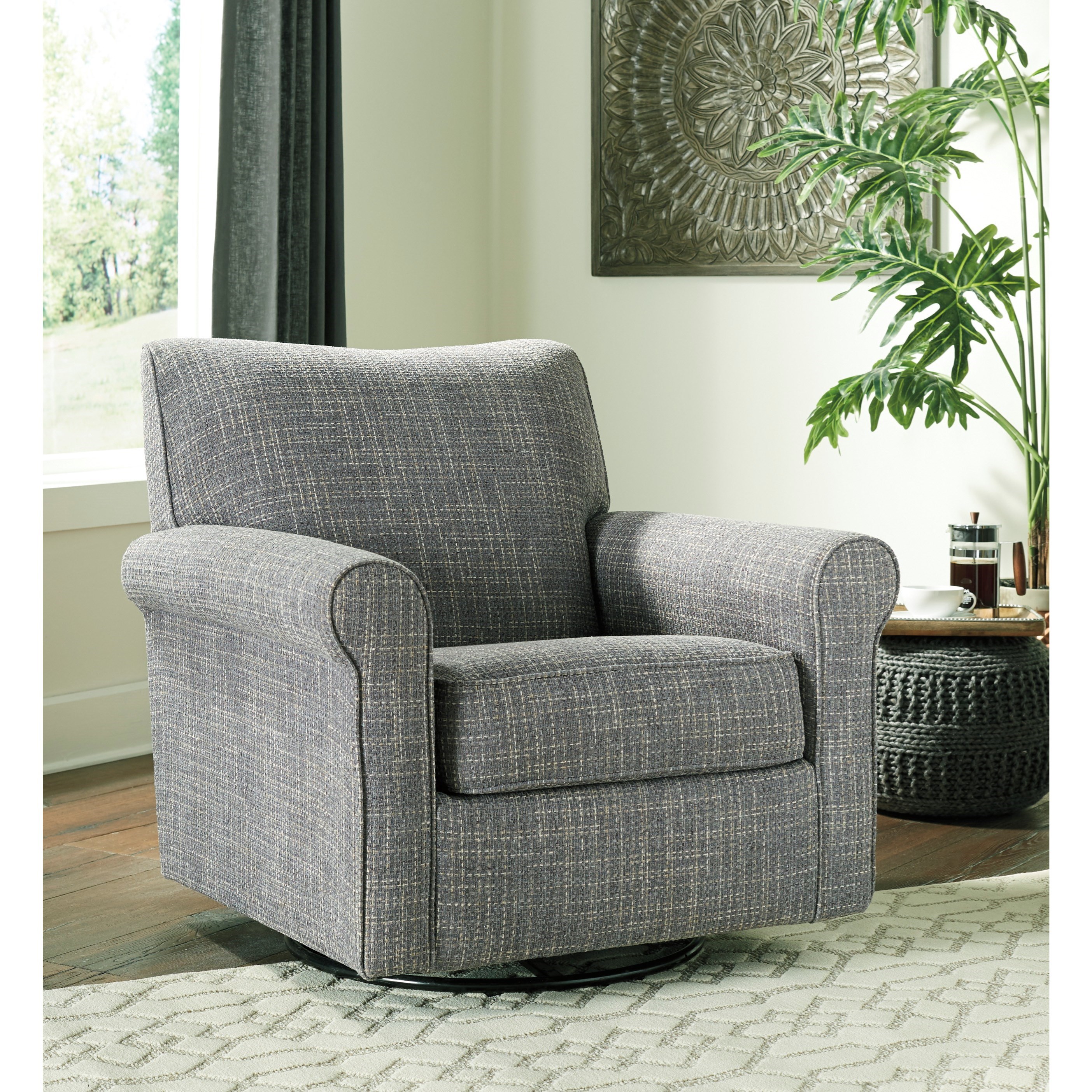 Ashley Signature Design Renley A3000002 Swivel Glider Accent Chair with